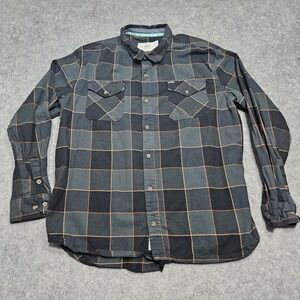 Jetty Men's Breaker Brown Flannel Shirt Size XXL - 100% Cotton
